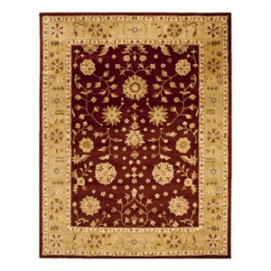Safavieh Heritage 7'-6&quot x 9'-6&quot Wool Hand Tufted Rug in Red / Gold