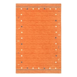 Safavieh Himalaya 4'-0&quot x 6'-0&quot Wool Hand Loomed Rug in Rust
