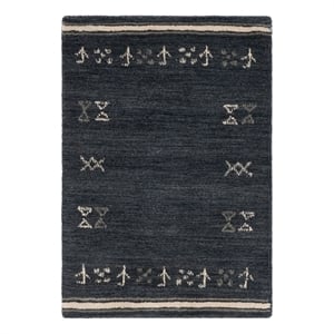 Safavieh Himalaya 3'-0&quot x 5'-0&quot Wool Hand Loomed Rug in Charcoal