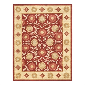 Safavieh Heritage 8'-3&quot x 11'-0&quot Wool Hand Tufted Rug in Red / Beige