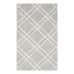 Safavieh Himalaya 3'-0&quot x 5'-0&quot Wool Hand Tufted Rug in Gray / Silver