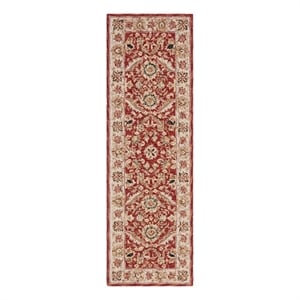 Safavieh Chelsea 2'-6&quot x 8'-0&quot Wool Hand Hooked Rug in Red / Ivory