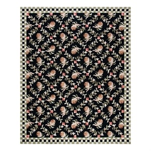Safavieh Chelsea 9'-0&quot x 12'-0&quot Wool Hand Hooked Rug in Black / Ivory