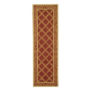 Safavieh Chelsea 2'-6&quot x 8'-0&quot Wool Hand Hooked Rug in Rust / Gold