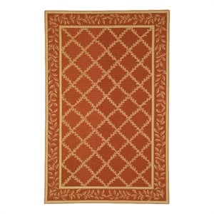 Safavieh Chelsea 8'-0&quot x 10'-0&quot Wool Hand Hooked Rug in Rust / Gold