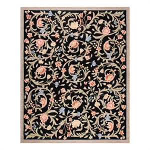Safavieh Chelsea 8'-0&quot x 10'-0&quot Wool Hand Hooked Rug in Black
