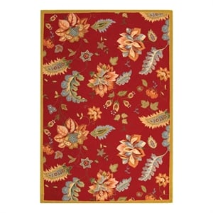 Safavieh Chelsea 8'-0&quot x 10'-0&quot Wool Hand Hooked Rug in Red