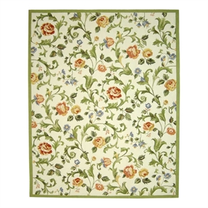 Safavieh Chelsea 8'-0&quot x 10'-0&quot Wool Hand Hooked Rug in Ivory