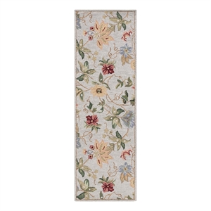Safavieh Chelsea 2'-6&quot x 12'-0&quot Wool Hand Hooked Rug in Gray