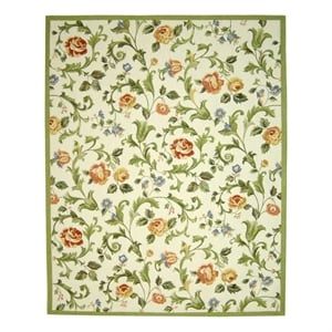 Safavieh Chelsea 9'-0&quot x 12'-0&quot Wool Hand Hooked Rug in Ivory