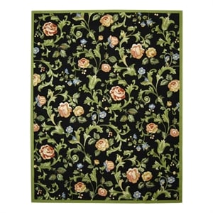 Safavieh Chelsea 9'-0&quot x 12'-0&quot Wool Hand Hooked Rug in Black