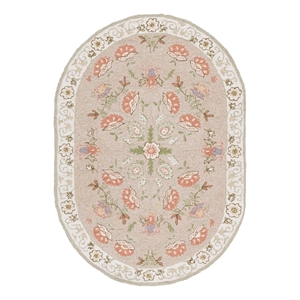 Safavieh Chelsea 4'-6&quot x 6'-6&quot Wool Hand Hooked Rug in Beige / Green