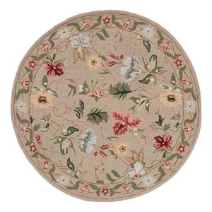 Safavieh Chelsea 3'-0&quot x 3'-0&quot Wool Hand Hooked Rug in Beige