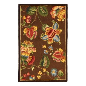 Safavieh Chelsea 2'-6&quot x 4'-0&quot Wool Hand Hooked Rug in Brown