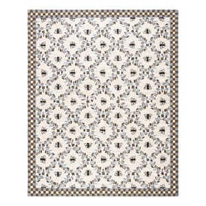Safavieh Chelsea 8'-0&quot x 10'-0&quot Wool Hand Hooked Rug in Ivory / Light Blue
