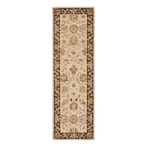 Safavieh Chelsea 2'-6&quot x 8'-0&quot Wool Hand Hooked Rug in Light Blue / Black