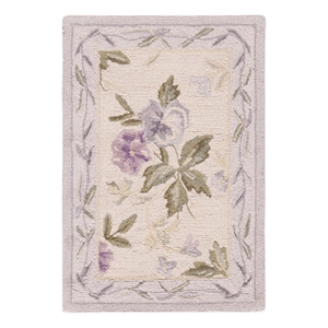 Safavieh Chelsea 1'-8&quot x 2'-6&quot Wool Hand Hooked Rug in Ivory