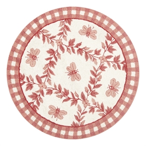 Safavieh Chelsea 3'-0&quot x 3'-0&quot Wool Hand Hooked Rug in Ivory / Rose