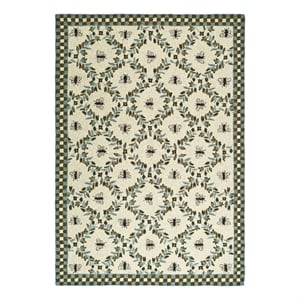Safavieh Chelsea 3'-9&quot x 5'-9&quot Wool Hand Hooked Rug in Ivory / Light Blue