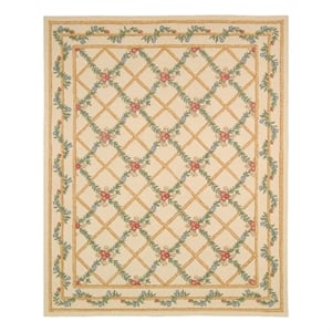 Safavieh Chelsea 8'-0&quot x 8'-0&quot Wool Hand Hooked Rug in Ivory