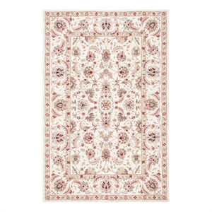Safavieh Chelsea 5'-3&quot x 8'-3&quot Wool Hand Hooked Rug in Ivory / Ivory