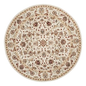 Safavieh Chelsea 8'-0&quot x 8'-0&quot Wool Hand Hooked Rug in Ivory / Ivory