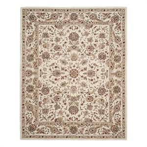 Safavieh Chelsea 9'-0&quot x 12'-0&quot Wool Hand Hooked Rug in Ivory / Ivory