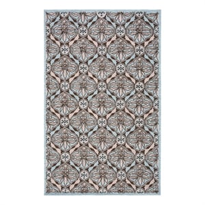 Safavieh Chelsea 5'-3&quot x 8'-3&quot Wool Hand Hooked Rug in Brown / Blue