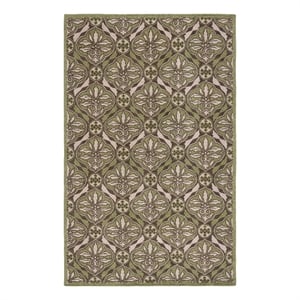 Safavieh Chelsea 5'-3&quot x 8'-3&quot Wool Hand Hooked Rug in Brown / Green