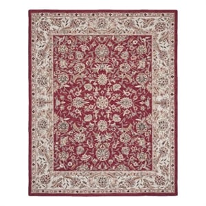 Safavieh Chelsea 9'-0&quot x 12'-0&quot Wool Hand Hooked Rug in Burgundy / Ivory