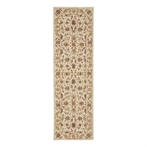 Safavieh Chelsea 2'-6&quot x 8'-0&quot Wool Hand Hooked Rug in Ivory / Ivory