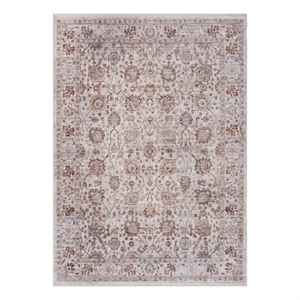 Safavieh Illusion 5'-0&quot x 8'-0&quot Polyester Power Loomed Rug in Cream /Light Brown