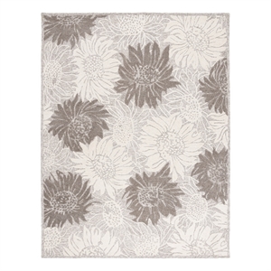 Safavieh Jardin 6'-0&quot x 9'-0&quot Wool and Cotton Hand Tufted Rug in Gray / Ivory