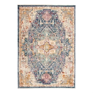 Safavieh Illusion 4'-0&quot x 6'-0&quot Polyester Power Loomed Rug in Blue / Purple