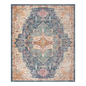 Safavieh Illusion 9'-0&quot x 12'-0&quot Polyester Power Loomed Rug in Blue / Purple