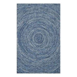 Safavieh Ikat 5'-0&quot x 8'-0&quot Wool Hand Tufted Rug in Blue / Multi-Color