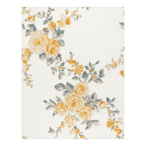 Safavieh Jardin 6'-0&quot x 9'-0&quot Wool and Cotton Hand Tufted Rug in Ivory / Gold