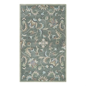 Safavieh Jardin 3'-0&quot x 5'-0&quot Wool Hand Tufted Rug in Gray / Multi-Color