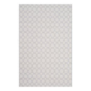Safavieh Klc-Cotton Kilim 4'-0&quot x 6'-0&quot Cotton Hand Woven Rug in Silver / Ivory