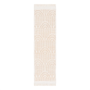 Safavieh Kilim 2'-3&quot x 8'-0&quot Wool Hand woven Rug in Gold / Ivory