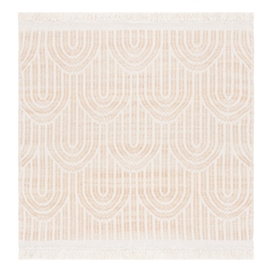 Safavieh Kilim 6'-0&quot x 6'-0&quot Wool Hand woven Rug in Gold / Ivory