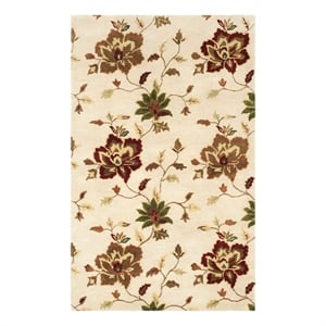 Safavieh Jardin 8'-0&quot x 10'-0&quot Wool Hand Tufted Rug in Ivory / Multi-Color