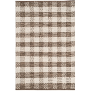 Safavieh Kilim 4'-0&quot x 6'-0&quot Wool and Cotton Hand Woven Rug in Light Gray /Brown