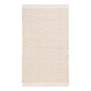 Safavieh Kilim 3'-0&quot x 5'-0&quot Wool Hand woven Rug in Gold / Ivory