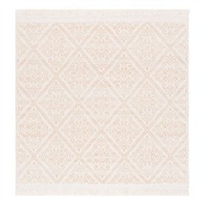 Safavieh Kilim 6'-0&quot x 6'-0&quot Wool Hand woven Rug in Gold / Ivory