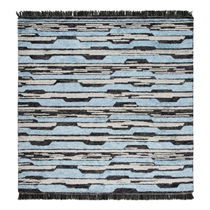 Safavieh Kenya 7'-0&quot x 7'-0&quot Wool Hand Tufted Rug in Charcoal / Blue
