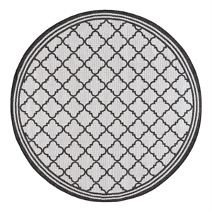 Safavieh Linden 100 6'-7&quot x 6'-7&quot Power Loomed Rug in Light Gray / Charcoal