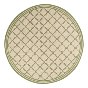 Safavieh Linden 100 6'-7&quot x 6'-7&quot Power Loomed Rug in Cream / Olive
