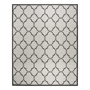 Safavieh Linden 100 9'-0&quot x 12'-0&quot Power Loomed Rug in Light Gray / Charcoal