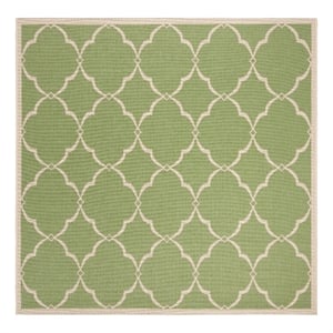 Safavieh Linden 100 6'-7&quot x 6'-7&quot Power Loomed Rug in Olive / Cream